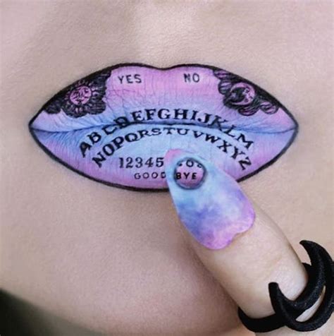 21 Insanely Intricate Lip Art Looks for Halloween Beauty - Brit + Co