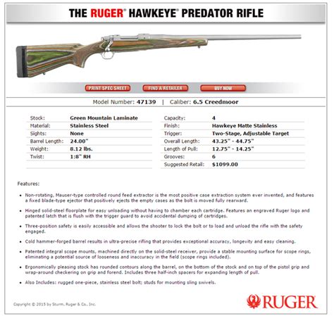 Ruger M77 Hawkeye Predator System Test – 6.5 Creedmoor – Updated