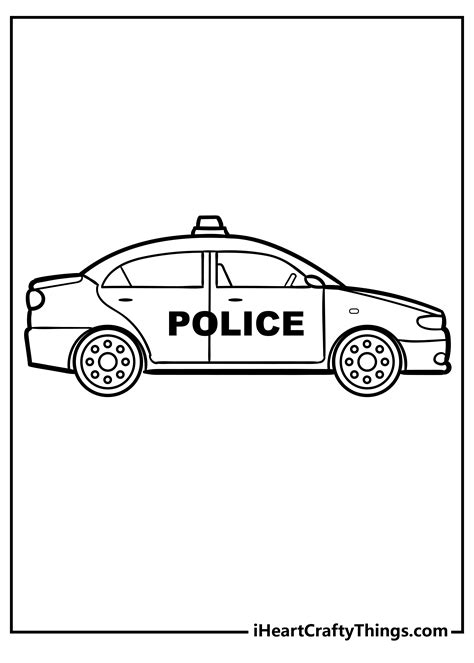 Printable Police Car Coloring Pages - Free Printable Templates