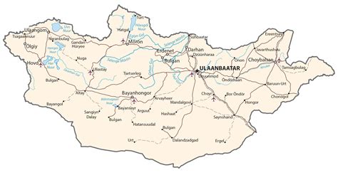 Mongolia Map and Satellite Image - GIS Geography