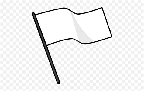 Waving White Flag - Flag Clip Art Emoji,Race Flag Emoji - free ...