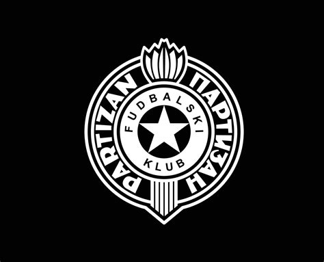 partizan Belgrado club logo símbolo blanco serbia liga fútbol americano ...