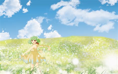 Anime Girl In Flower Field Ultra HD Desktop Background Wallpaper for 4K ...