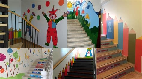 Stairs decoration ideas for preschool/Corridor & Stair decoration ...