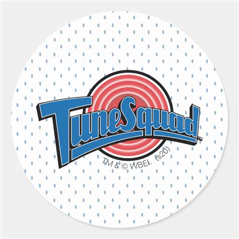 TUNE SQUAD™ Uniform Logo Classic Round Sticker | Zazzle