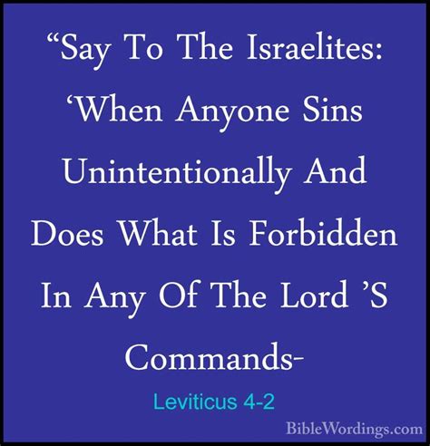 Leviticus 4 - Holy Bible English - BibleWordings.com