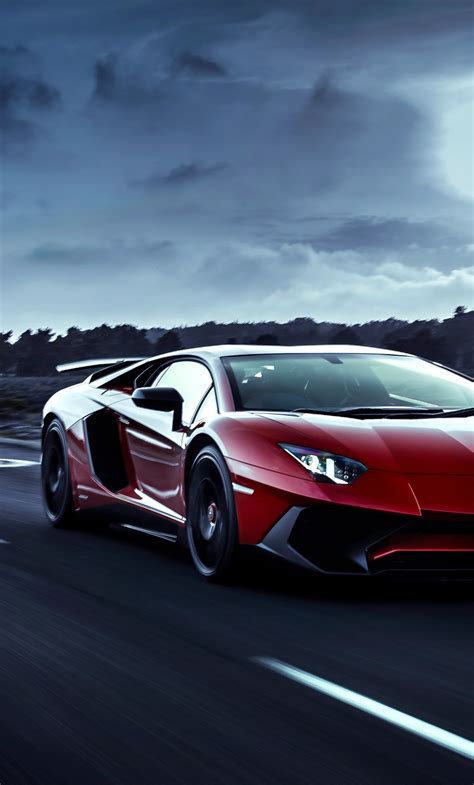 1280x2120 Red Lamborghini Aventador Moon Night iPhone 6+ ,HD 4k ...