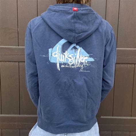 Vintage Quicksilver zip up hoodie. This hoodie is... - Depop