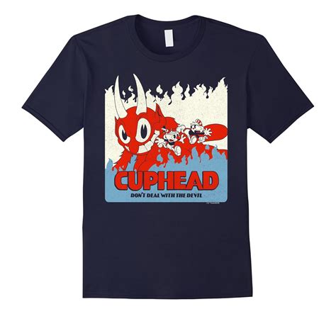 Cuphead Don’t Deal With the Devil Vintage Poster T-Shirt-T-Shirt ...