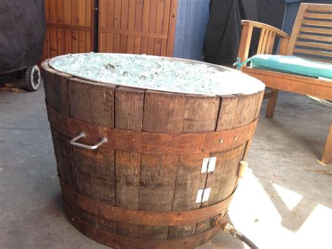 Wine Barrel Fire Pit-Whiskey Barrel Fire Pit by SmokinBarrelWorks