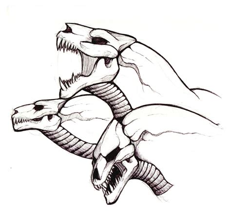 Cerberus Easy Coloring Pages