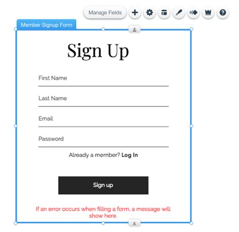 Site Members: Creating a Custom Signup Form | Help Center | Wix.com