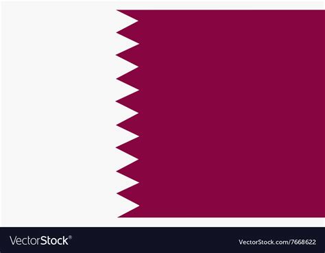 Flag qatar Royalty Free Vector Image - VectorStock