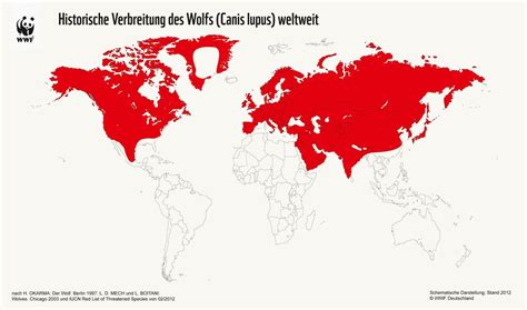 Historical distribution of the Wolf (Canis Lupus) [OS] [1400x826] : MapPorn