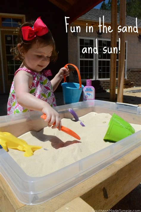 Fun in the Sun and Sand: DIY Sand Play Table - Southern Made Simple