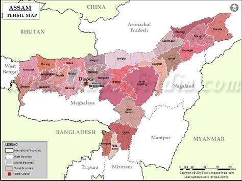 Districts of Assam – Important statistics and information