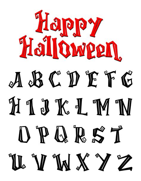 15 Best Printable Halloween Alphabet | Porn Sex Picture