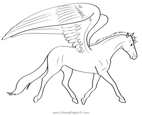 Pegasus 5 Coloring Page for Kids - Free Pegasus Printable Coloring ...