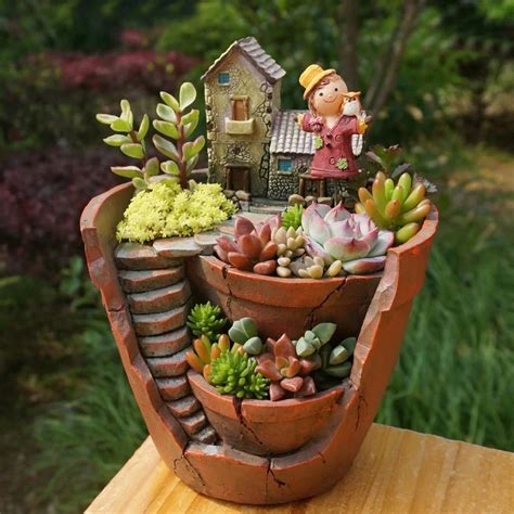 Aliexpress.com : Buy 1pc Creative Resin Decorative Succulent Plant Pot ...