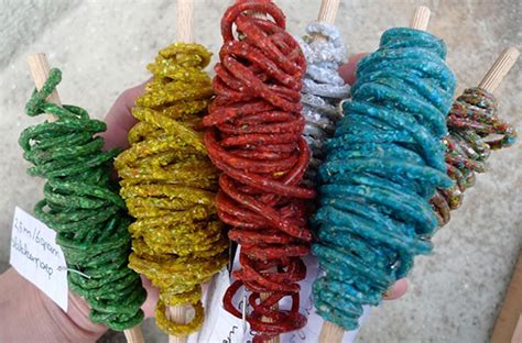 This brightly colored thread is made out of snail poop | Grist