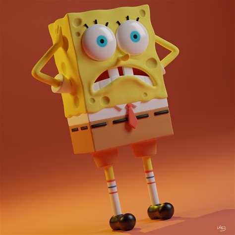 ArtStation - Nervous Spongebob, Mateusz Baranowski