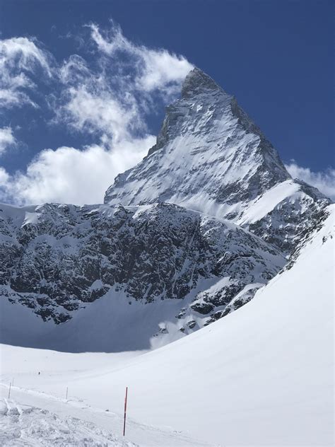 View of the Matterhorn from Zermatt Switzerland Ski Resort : r/skiing