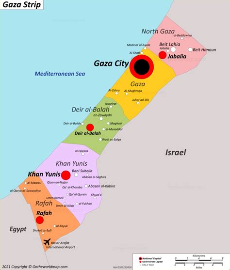 Gaza Strip Map | Palestine | Detailed Maps of Gaza Strip