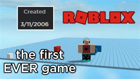 What was the FIRST ROBLOX GAME? - YouTube