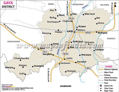 Gaya District Map