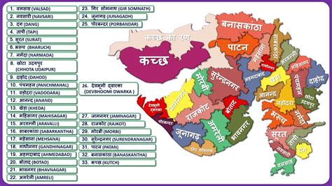 Gujarat Districts Map Map, India Map, State Capitals Map, 55% OFF