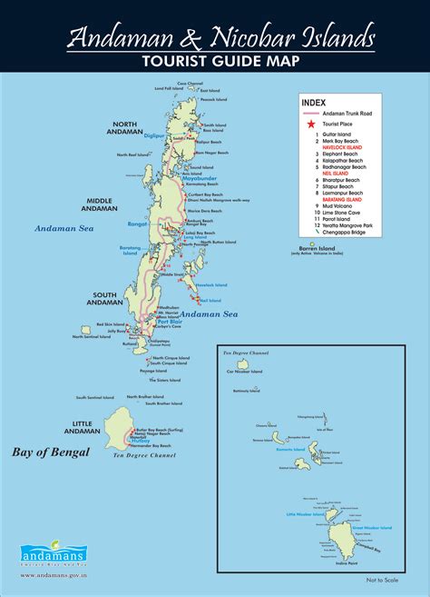 Andaman Tourist Map - Andaman Guide