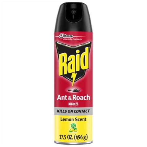 Raid® Lemon Scent Ant & Roach Killer Spray, 17.5 oz - Kroger