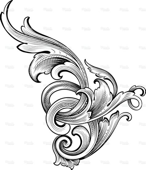 Vector - Designed by a hand engraver, this detailed intertwining ...