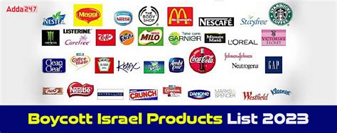 Boycott Israel Products List 2023 - Current Affairs - Adda247