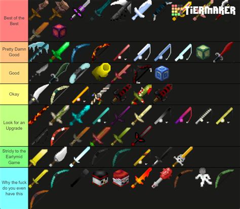 Hypixel Skyblock Weapons Tier List (Community Rankings) - TierMaker