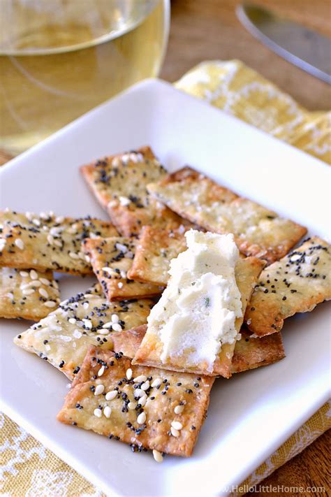 Homemade Herb Parmesan Crackers Recipe | Hello Little Home