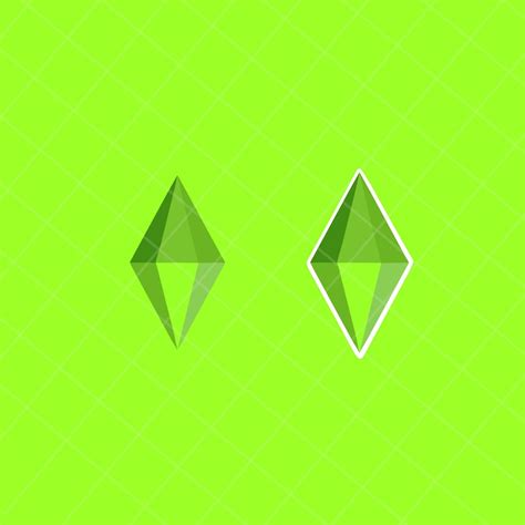 Sims Plumbob PNG, Transparent PNG, Cute Fun Green Plumbob, Downloadable ...