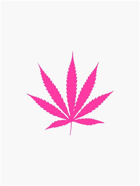 "pink weed" Sticker for Sale by KidDiana | Redbubble