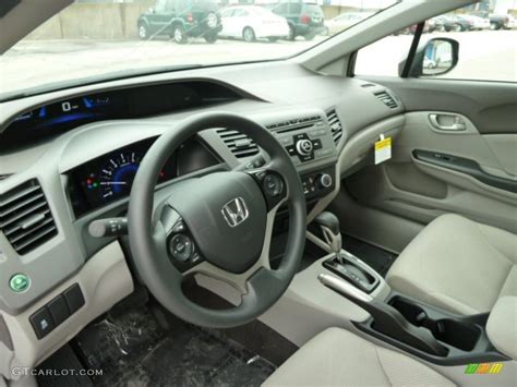 Gray Interior 2012 Honda Civic LX Sedan Photo #55855159 | GTCarLot.com