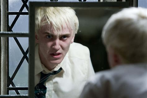 Download Draco Malfoy making a witty comment at Hogwarts | Wallpapers.com