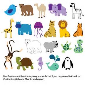 Cute Animals Clip Art at Clker.com - vector clip art online, royalty ...