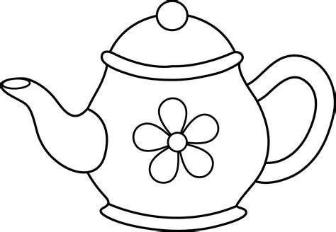 Free Teapot Clipart Black And White, Download Free Teapot Clipart Black ...