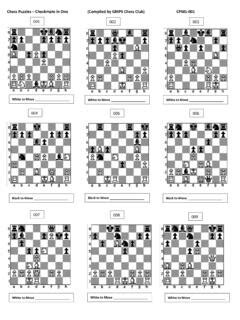 Chess Puzzles – Checkmate in One (Compiled by GMPS Chess ... preview ...