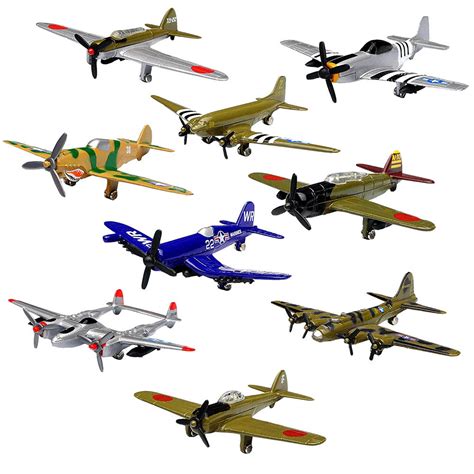 InAir Diecast WWII Planes 9-Piece Assortment – MightyToy.com