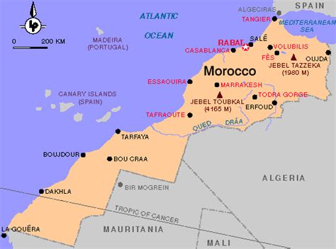 Map of Morocco