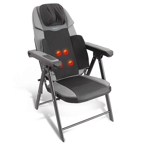 SereneLife SLMSGCH20 - Folding Massage Chair - Portable Back & Neck ...