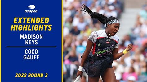 Madison Keys vs. Coco Gauff Extended Highlights | 2022 US Open Round 3 ...