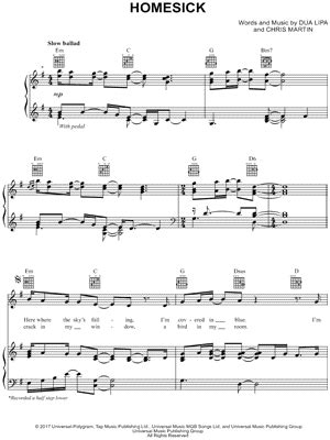 "Homesick" Sheet Music - 7 Arrangements Available Instantly - Musicnotes