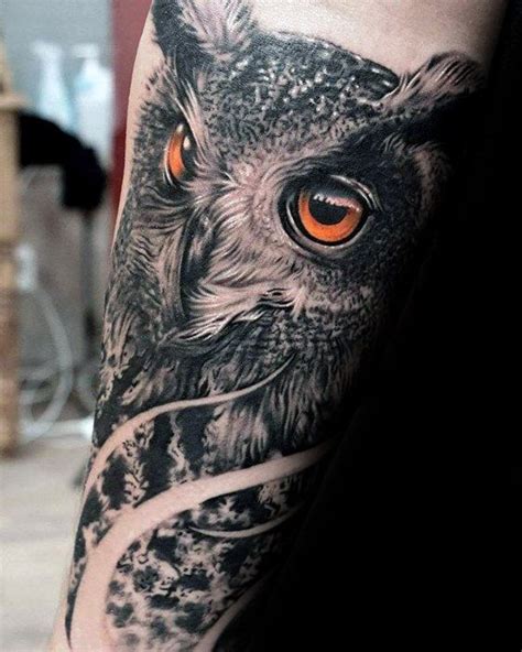 40 Terrific Owl Forearm Tattoo Designs for Men | Forearm tattoo design ...