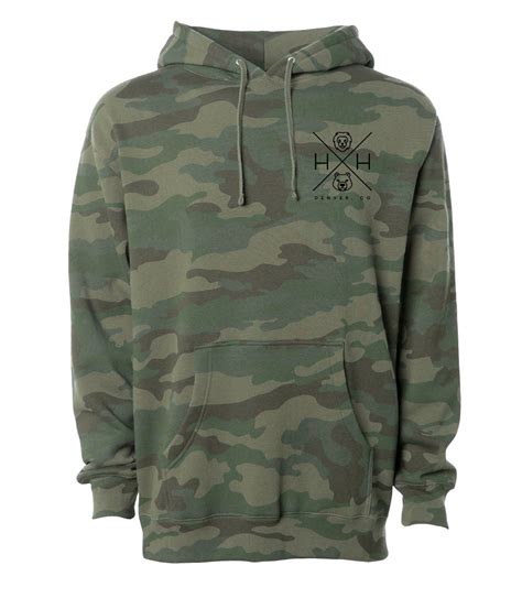 Green Camo Hoodie Unisex Sweatshirt - Harper + Hudson